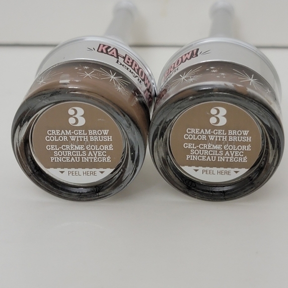 2 pk BENEFIT KA BROW CREAM GEL BROW COLOR WITH BRUSH # 3 MEDIUM 0.1 oz (U/B) - Picture 4 of 5